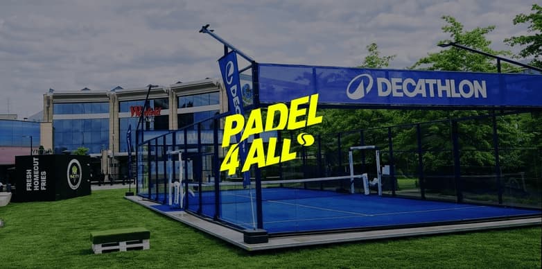 Padel4All pop-up court in Westfield Arkadia
